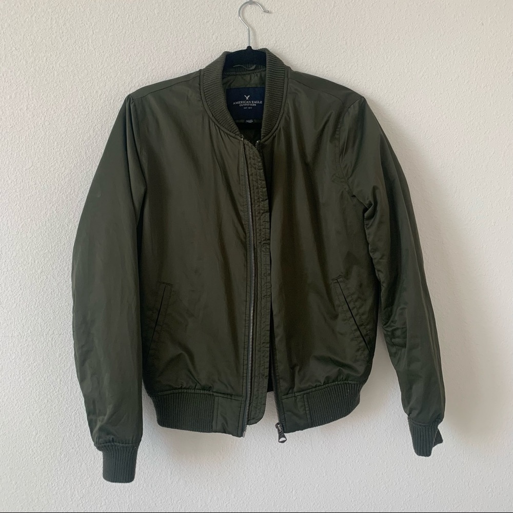 Army Green Bomber Jacket